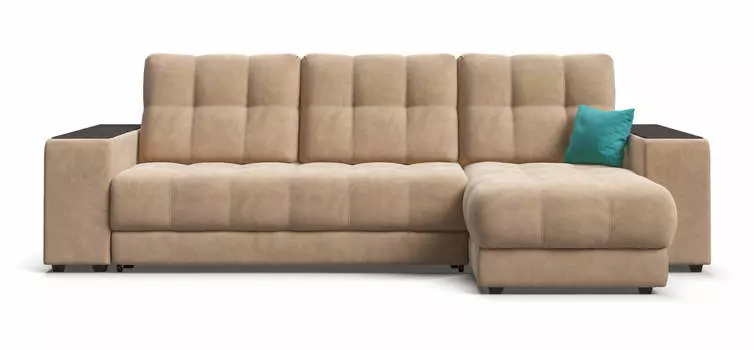 Угловой диван BOSS XL SE велюр Monolit санд