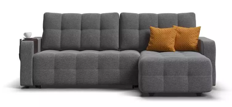 Угловой диван Dandy 2.0 рогожка Malmo серый