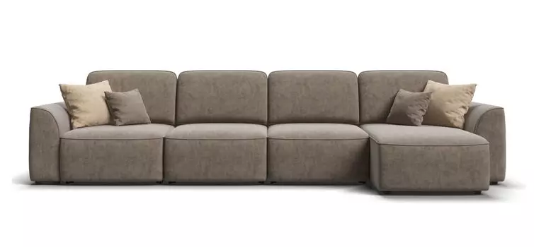 Угловой диван KING MODOOL MAX Велюр royal тауп NEW