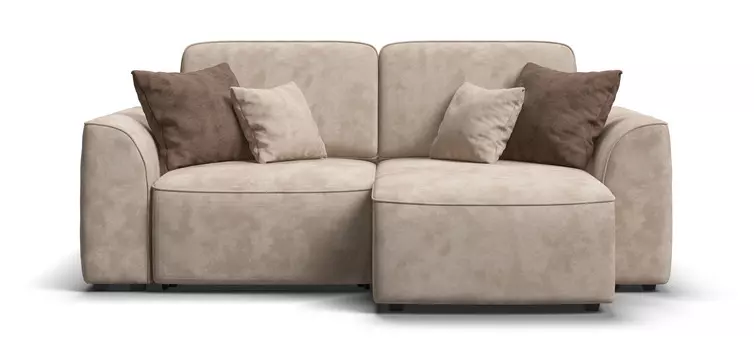 Угловой диван KING MODOOL Велюр Alkantara пепел