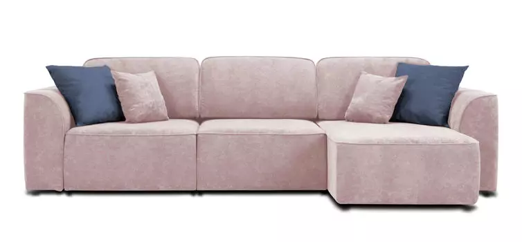 Угловой диван KING SE Велюр Royal пион NEW