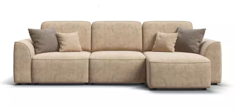 Угловой диван KING SE Велюр Роял шампань