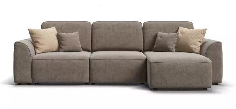 Угловой диван KING SE Велюр Royal тауп NEW