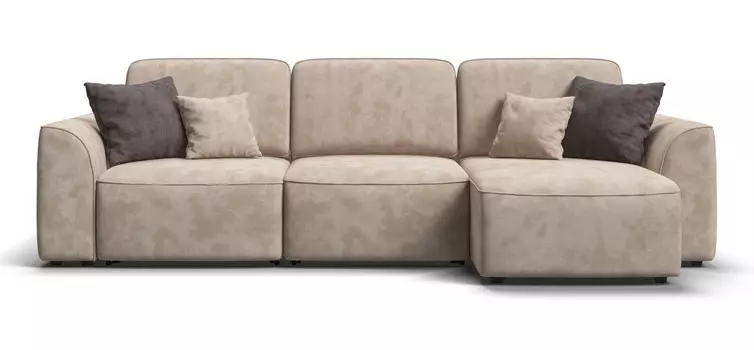 Угловой диван KING SE Велюр Alkantara пепел