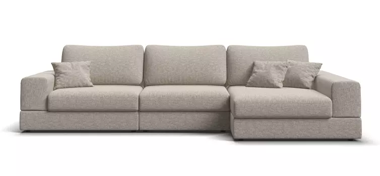 Угловой диван-кровать правый BOSS MODOOL XL Рогожка Vento бежевый