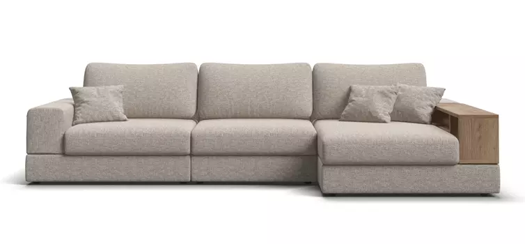 Угловой диван-кровать правый BOSS MODOOL XL Рогожка Vento бежевый