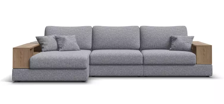 Угловой диван левый BOSS MODOOL XL Рогожка Vento серый