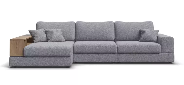 Угловой диван левый BOSS MODOOL XL Рогожка Vento серый