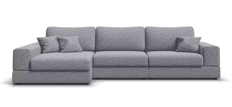 Угловой диван левый BOSS MODOOL XL Рогожка Vento серый