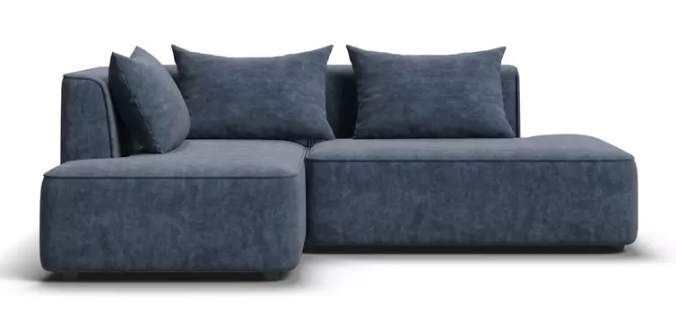 Угловой диван левый KING TWIN Велюр ROYAL топаз NEW