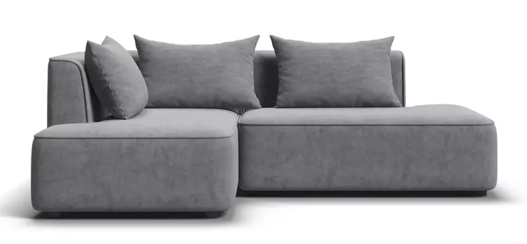 Угловой диван левый KING TWIN Велюр Роял агат