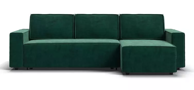 Угловой диван Оскар велюр Monolit грин