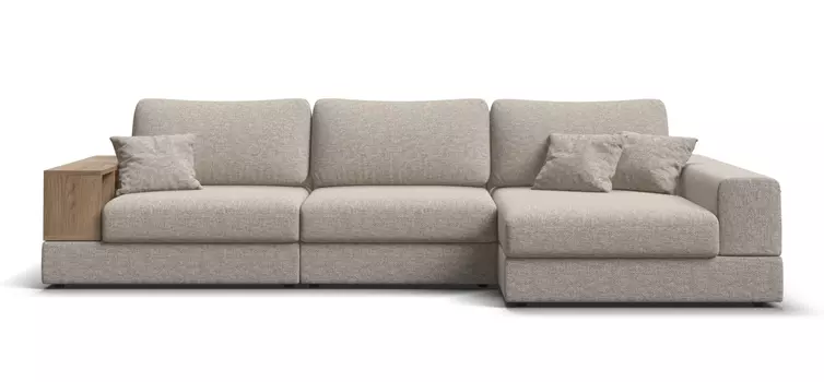 Угловой диван правый BOSS MODOOL XL Рогожка Vento бежевый