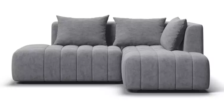 Угловой диван правый Босс Твин Велюр Роял агат