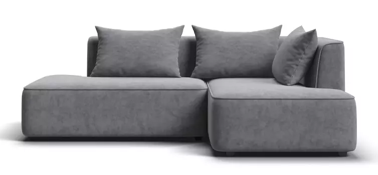 Угловой диван правый KING TWIN Велюр Роял агат