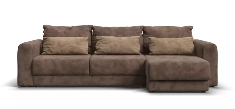 Угловой Диван Ричмонд SE Велюр Alkantara шоколад
