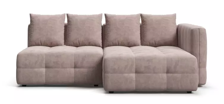 Угловой диван с 1 подлокотником BOSS ONE MODOOL Велюр Royal пион NEW