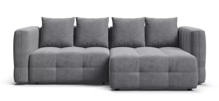 Угловой диван с 2 подлокотниками BOSS ONE MODOOL Велюр Роял агат