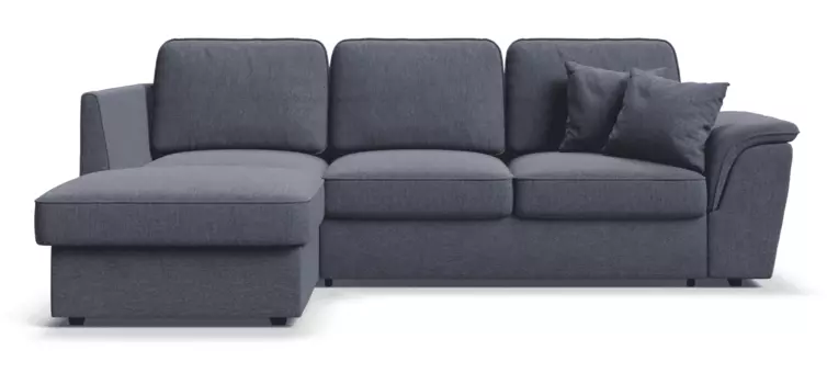 Угловой левый диван Марсель шенилл Soro графит