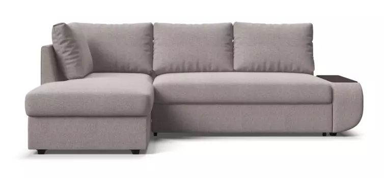 Угловой левый диван Порто рогожка Malmo бежевый