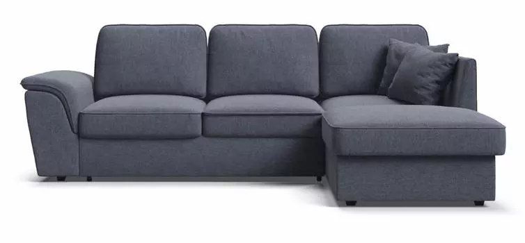 Угловой правый диван Марсель НПБ шенилл Soro графит