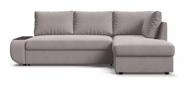 Угловой правый диван Порто НПБ рогожка Malmo бежевый