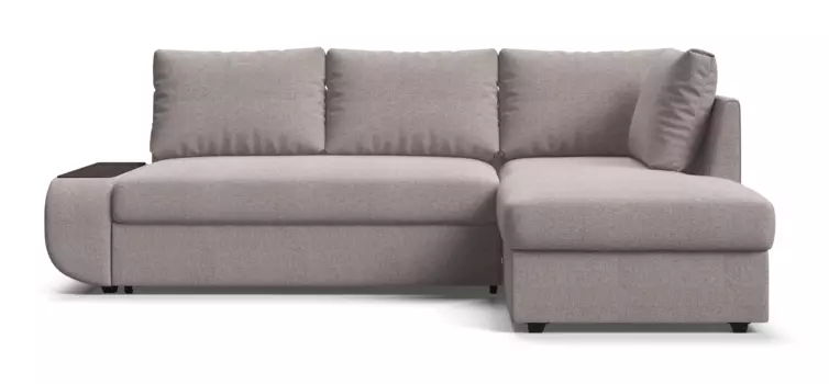 Угловой правый диван Порто рогожка Malmo бежевый