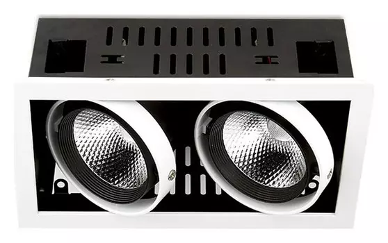 Встраиваемый светильник Ambrella T T812 BK/CH 2*12W 4200K