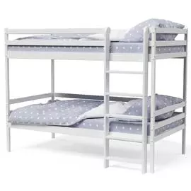 Двухъярусная кровать (Можга) Красная Звезда белая