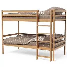 Двухъярусная кровать (Можга) Красная Звезда, цвет бук