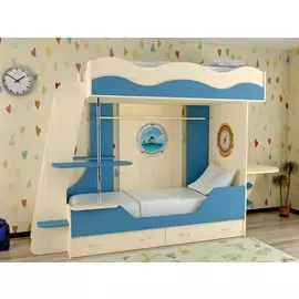 Двухъярусная кровать СлавМебель Кораблик 2