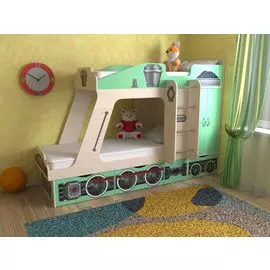 Двухъярусная кровать СлавМебель Паровозик