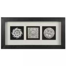 Панно Mart Gallery Вертикальный декор 1 черная рама