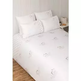 Пододеяльник Luxberry Yummy Breakfast, перкаль, белый