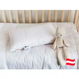 Подушка регулируемая Baby Bio Cotton Grass на молнии