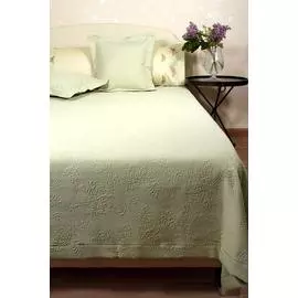 Покрывало Luxberry Country с мережкой зеленое 200x220 см