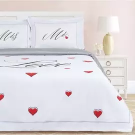 Постельное белье Этель Mr&amp;Mrs Евро см