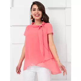 Блуза ЧА-Невероятная красотка (коралл)