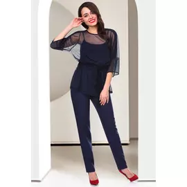 Блузка БР-Нинэль (индиго)