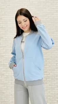 Бомбер МЛ-2001 (голубая пудра)