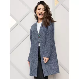 Кардиган ЧА-Сочетается со всем (с брошкой, луна)