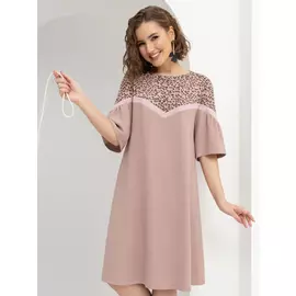 Платье ЧА- Эффект бабочки (латте)