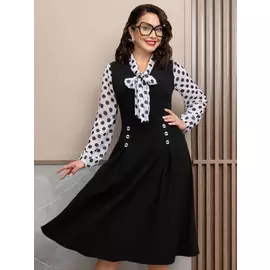 Платье ЧА-Любуюсь собой (горошек)