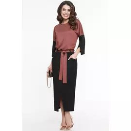 Платье ДС-ФАКТОР УСПЕХА, ТЕРРАКОТ