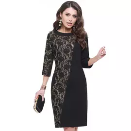 Платье ДС-ИСКУССТВО В ДЕТАЛЯХ, ГОЛД