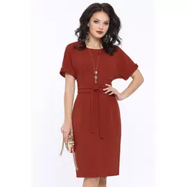 Платье ДС-КЛАССИКА ЖАНРА, ТЕРРАКОТ