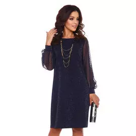 Платье СР-2108 в (синий с блеском)