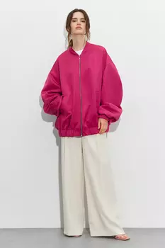 Бомбер из сатина