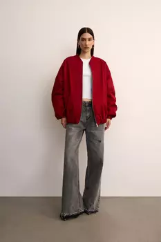 Бомбер утепленный из плащевой ткани