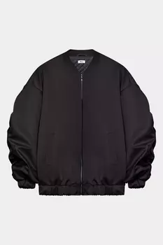 Бомбер утепленный из сатина